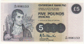 Clydesdale Bank Plc From 1982 5 Pounds, 28.6.1989